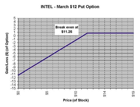 $12 March 2009 Intel Put - Short